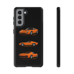 Orange Miura Classic Supercar Tough Phone Case - 3 View