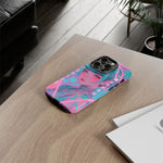 Neon Cyber Geisha phone case | Tough Case