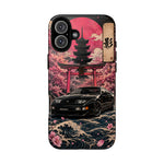Black 300ZX Phone Case, Cherry Blossom Torii Art Tough Cover