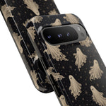 Vintage Ghost Pattern phone case | Halloween spooky stars design