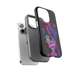 Neon Parrot Cocktails phone case | Tough Cases