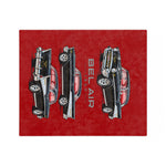 1957 Chevy Bel Air Hardtop Classic Car Blanket | Velveteen Microfiber