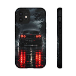 Night Rain R34 Skyline Car phone case | Sports Car Rear Lights, Reflective Road