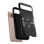 Black Sports Car Illustration 2023 Challenger SRT phone case | Car Drift Reflection