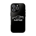 MR2 White Side Silhouette JDM Tough Phone Case Cover Gift