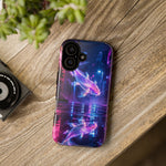 Neon Koi Reflection Vaporwave phone case | Tough Cover