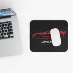 Red Sports Car C7 Z06 Mouse Pad | Racing Car Desk Mat