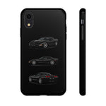 Black C5 Corvette Sports Car Phone Case Tough Multi View Print