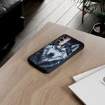 Siberian Husky Geometric Diamond Art Tough Phone Case