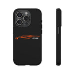 Orange C8 Phone Case for Chevy Fans, Tough Protective Cover