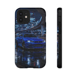 Skyline GT-R R34 Bayside Blue Tokyo Night Art Tough Phone Case