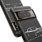 Vintage Galaxie 500 Phone Case | Classic Car Illustration, Black