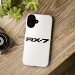 RX-7 Logo Phone Case for JDM Fans, Tough Protective Cover