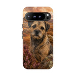 Border Terrier Earthy Watercolor Art Tough Phone Case