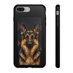 German Shepherd Geometric Art Tough Phone Case - Low Poly