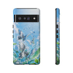 Copy of Silver Butterflies Tough Case | Blue Sky Water Droplets Phone Cover