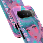 Neon Cyber Geisha phone case | Tough Case