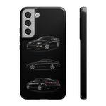 Black 300ZX Sports Car Tough Phone Case - Multi View