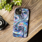 Chrome Metallic Swirl  Art Tough Phone Case