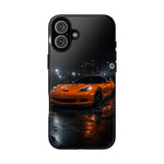 Orange C6 Neon Car Meet Tough Phone Case
