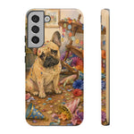 Guilty French Bulldog Phone Case, Confetti Watercolor Cover