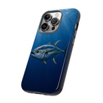 Yellowfin Tuna Phone Case, Deep Blue Water Tough Cover, Gift
