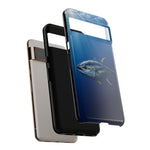 Yellowfin Tuna Phone Case, Deep Blue Water Tough Cover, Gift