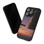 Temple Bell Sunset Phone Case Japan Zen Tough Case