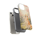 Akita under Cherry Blossoms Dog Breed Phone Case