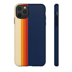 Retro Rainbow Stripe Phone Case | Tough Phone Case