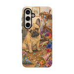Guilty French Bulldog Phone Case, Confetti Watercolor Cover