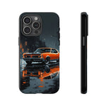 1966 GTO Orange Rainy City Tough Phone Case Cover Gift Art