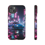 Skyline GT-R Tokyo Rain JDM Night Art Tough Phone Case
