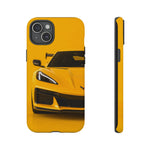 Yellow C8 Corvette Studio Tough Phone Case