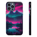 2 Rounds Canada Retina Artwork Vaporwave Phone Case – Landscape Aesthetic