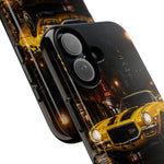 71 Camaro Z28 Phone Case, Rainy City Night Muscle Car Tough Cover