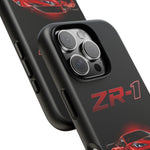 Red ZR1 C8 Phone Case for Chevy Fans, Tough Cover