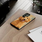 Goldendoodle Fluffy Curls Portrait Art Tough Phone Case