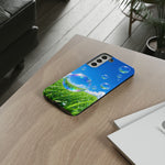 Bubbles Over Grass phone case | Tough Cover