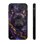 French Bulldog Galaxy Marble Art Tough Phone Case