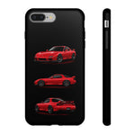FD RX7 Phone Case Red, Three-View Vector Cover, JDM Gift
