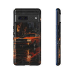 Challenger RT Phone Case, Rainy City Night Muscle Car Tough Cover