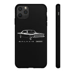 Vintage Galaxie 500 Phone Case | Classic Car Illustration, Black