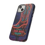 Neon Cowboy Boot phone case | High Noon Saloon design