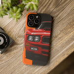 GTO The Judge Red Muscle Car Illustration Phone Case | Retro Classic Car