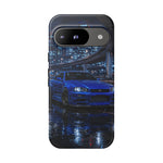 Skyline GT-R R34 Bayside Blue Tokyo Night Art Tough Phone Case