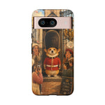 Corgi Royal Guard phone case | Cute British corgi soldier illustration