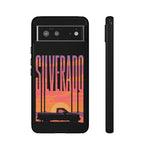 Silverado sunset truck Phone Case | Retro pickup silhouette