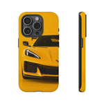 Yellow C8 Corvette Studio Tough Phone Case