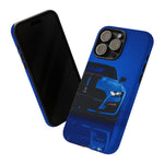 Blue Mustang Art Phone Case, GT500 American Muscle Car Tough Cover for Men